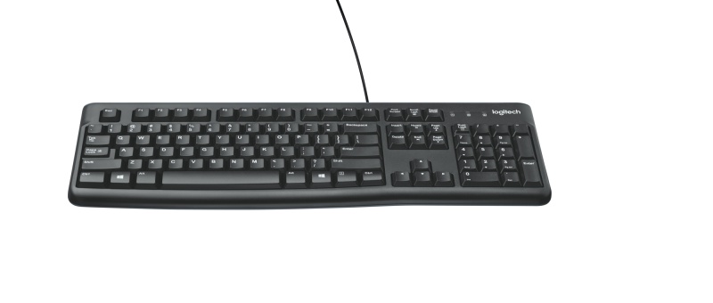 Logitech K120 Wired Keyboard USB-A US Int, Black