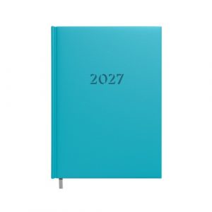Planning notebook calendar 2027 A5 turquoise