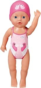Ecost Customer Return BABY born My First Swim Girl 834060 Zapf Creation Waterproof Wind-Up Bath Doll