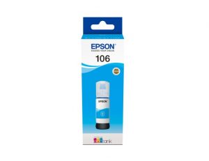 Epson 106 EcoTank (C13T00R240) Ink Refill Bottle, Cyan