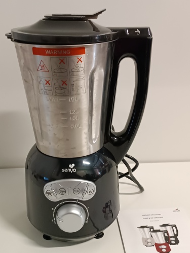 Ecost Customer Return Senya Blender heating stainless steel Cook & Ice V3, Mixer Soup Velveté/Mou