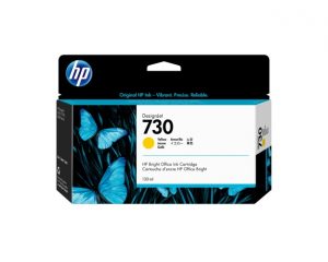 HP 730 (P2V64A) Ink Cartridge, Yellow