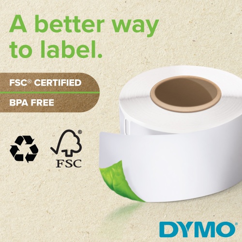 Dymo 99012 (S0722400) Labels 36 x 89mm, 2 rolls x 260 labels, White