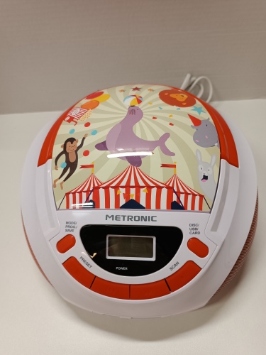 Ecost Customer Return, Metronic CD / MP3 Radio red/White