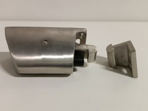 Ecost customer return DORMA Door holder, door lock, with catch hook, stainless steel, 1 piece