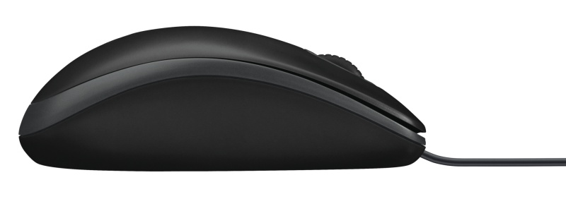 Logitech B100 Wired Mouse, USB Type-A, Optical, 800 DPI, Black