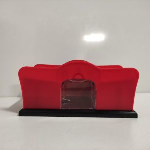 Ecost Customer Return Relaxdays 10031555 Card Shuffler, 2 Decks, Crank, Manual Shuffler