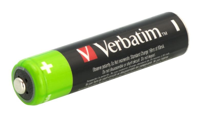 Verbatim 49514 Rechargeable Batteries NiMH AAA HR03 950mAh (4 pcs/Pack)