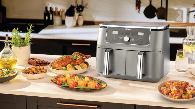 Ninja MAX DZ400EU Hot Air Fryer 9.5 L 2470 W, Grey