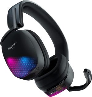 Ecost Customer Return Roccat Syn Max Air - Wireless RGB gaming headset with 3D audio and docking sta