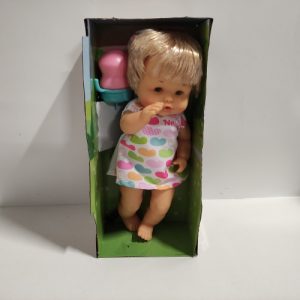 BcCLrbttn1R6kT4cZ20jtDKexCQwYQhuVStL7yYg Ecost Customer Return Nenuco and Her Tricycle Baby Doll with Cute Dress, Pink Tricycle with Basket,