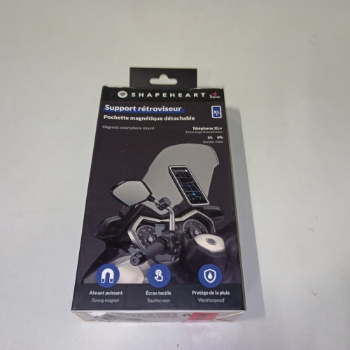 Ecost customer return Shapeheart Magnetic Mobile Phone Holder Motorcycle for Rear View Mirror, Unive