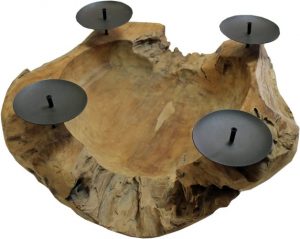 Ecost Customer Return Ambientehome Advent wreath Advent bowl round approximately 20-25 cm
