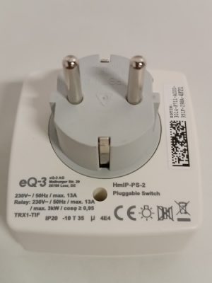 Ecost customer return Homematic IP Smart Home Switch Socket, Digital Adapter Plug Controls Lights or