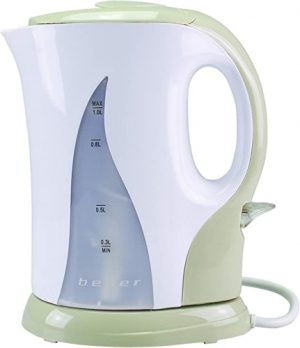 Ecost customer return BEPER BB.050 Electric Kettle 1 Litre Capacity with Scale Display, Automatic S