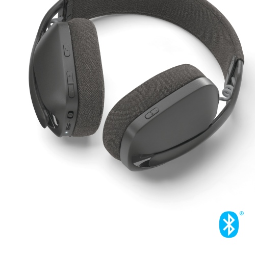 Logitech Zone Vibe 100 Wireless Headphones, Bluetooth, Graphite