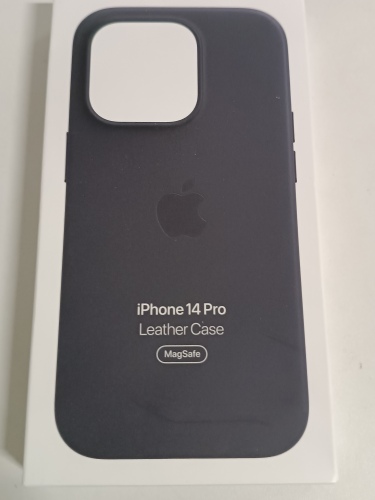 Ecost Customer Return Apple iPhone 14 Pro Leather Case with Magsafe- midnight