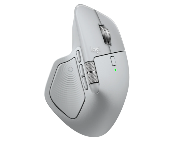 Logitech MX Master 4 Wireless Mouse RF Wireless + Bluetooth, 8000 DPI, Pale Grey