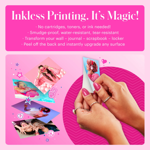 Kodak PRINTOMATIC Barbie Instant Print Camera, 2x3'', Pink
