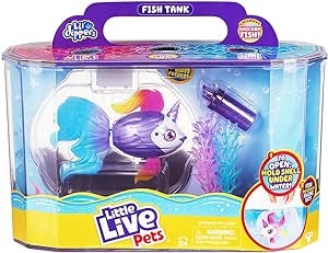 Ecost Customer Return Little Live Pets 26164 game set with an exclusive, interactive LIL Dipper Fisc