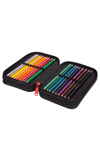 Triple decker pencil case with equipment CoolPack Jumper 3 Catch me