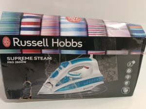 Ecost Customer Return, Russell Hobbs Steam Iron Supreme Steam Pro (2600 watt, 140 g/min extra steam