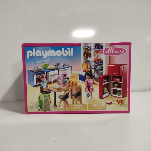 Ecost Customer Return Playmobil Dollhouse 70206 Family Kitchen, 4 Years and Above