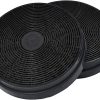 Ecost Customer Return, Aktohl filter (X2) Suitable for various extractor hoods from respecta, bomann
