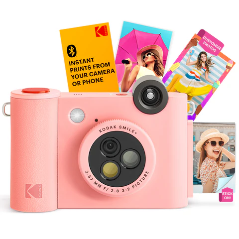 Kodak SMILE+ Instant Print Camera, 2x3'', Pink