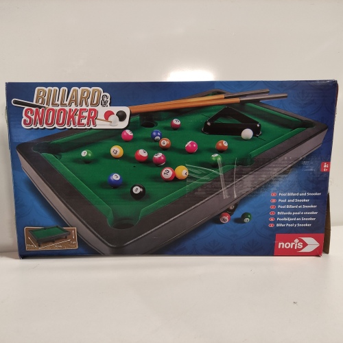 Ecost Customer Return Noris 606167704 Pool Billiards & Snooker incl. 2 Cues, 16 Billiard and 17 Snoo