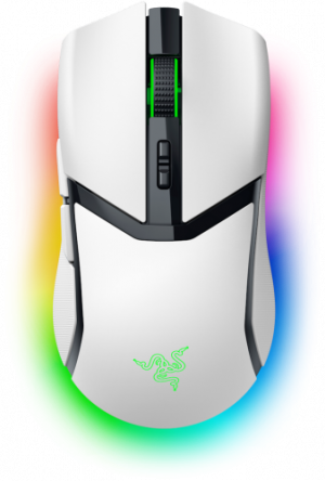 Razer Cobra Pro Wireless Gaming Mouse RF Wireless + Bluetooth + USB-C, 30000 DPI, White