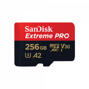 SanDisk Extreme PRO microSDXC Memory Card 256GB UHS-I + SD Adapter