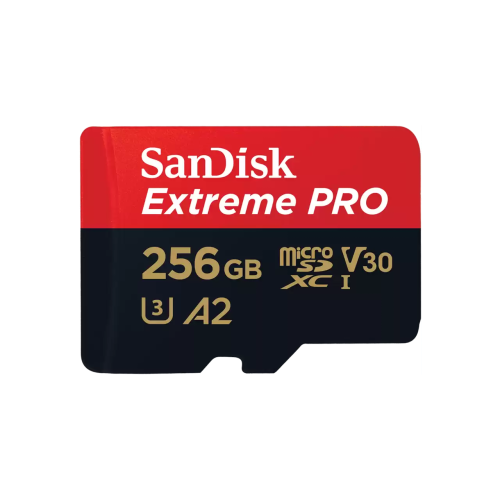 SanDisk Extreme PRO microSDXC Memory Card 256GB UHS-I + SD Adapter