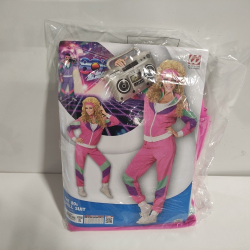 Ecost Customer Return Widmann - training suit, pink, 80s outfit, jogging suit, carnival costumes, ca