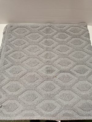 Ecost Customer Return, Boho Home Non-Slip Bath Mat Cream Morocco Design Bath Mat Cotton Bathroom Rug