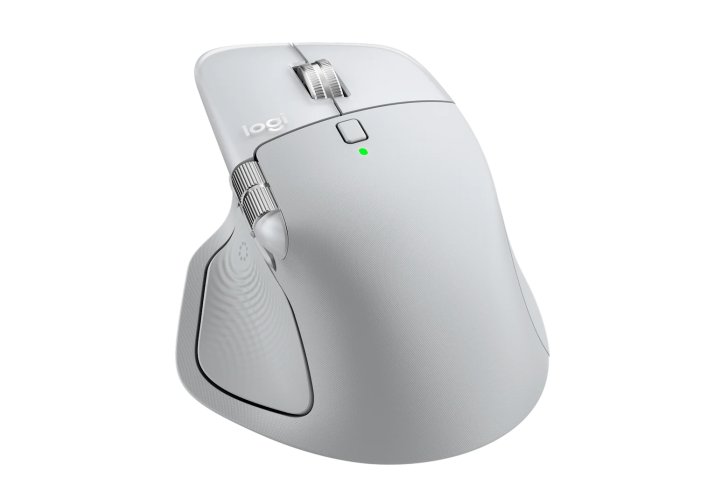 Logitech MX Master 4 for MAC Wireless Mouse RF Wireless + Bluetooth, 8000 DPI, White Silver