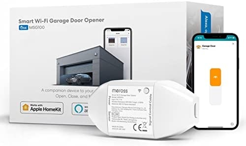 Ecost prekė po grąžinimo Meross Smart WLAN garagedeuropener werkt met Apple HomeKit, APP-bediening,