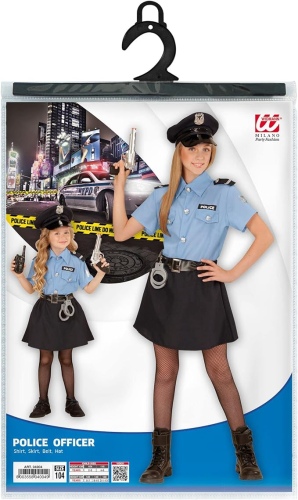 Ecost Customer Return Widmann - Children's Costume Policewoman, Uniform, Police, Carnival Costume