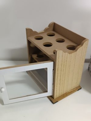OJ0yDGhJ7fQ5VgvlEn0uMe83TcwQr0hgy01Xd85M Ecost Customer Return, Vintage Home Wooden General Store Egg House Storage Container