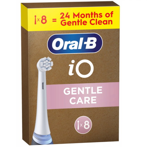 Oral-B iO Gentle Care x8 Toothbrush heads, White