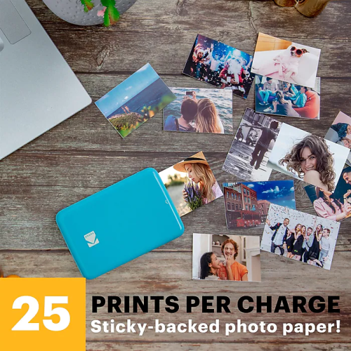 Kodak STEP Instant Mobile Photo printer Colour ZINK 2x3'' 1 ppm, Bluetooth, Blue