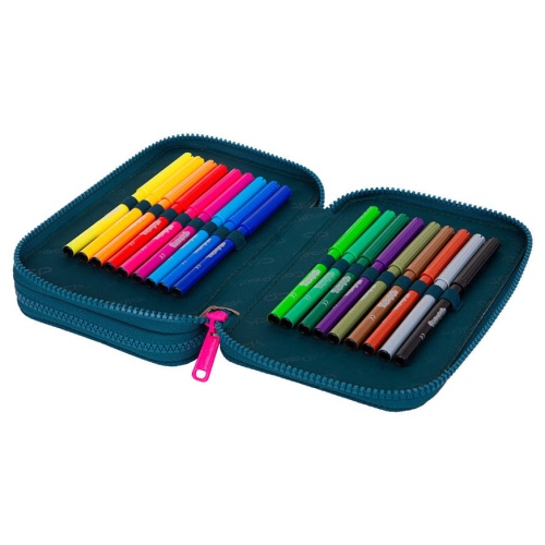 Double decker school pencil case with equipment CoolPack Jumper 2 Sunny Day