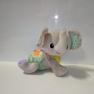 Ecost Customer Return VTech Baby Crawling with Me Elephant - Interactive Plush Toy That Crawls, Coun