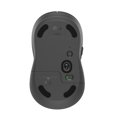 Logitech Signature M650 Wireless Mouse RF Wireless+Bluetooth Optical 4000 DPI, Graphite