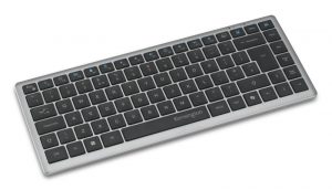 Kensington KB435 EQ Rechargeable Multi-Device Compact Keyboard RF+BT, US, Space Grey