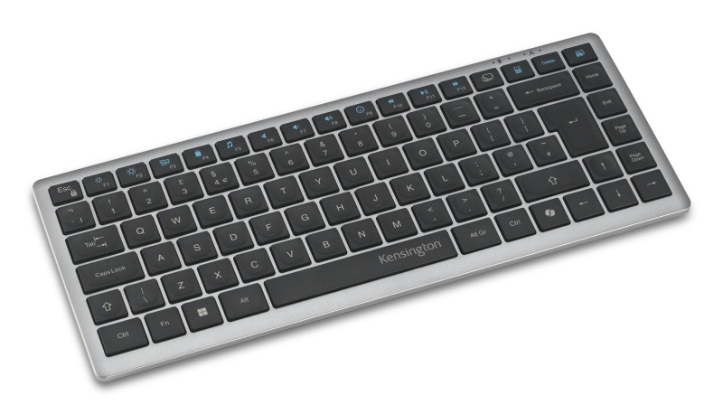 Kensington KB435 EQ Rechargeable Multi-Device Compact Keyboard RF+BT, US, Space Grey