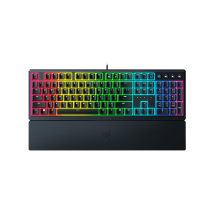 Razer Ornata V3 Wired Gaming keyboard, USB, RGB LED, US, Mecha-membrane switch, Black