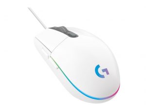 Logitech G203 Lightsync Wired Gaming Mouse USB-A 8000 DPI, White