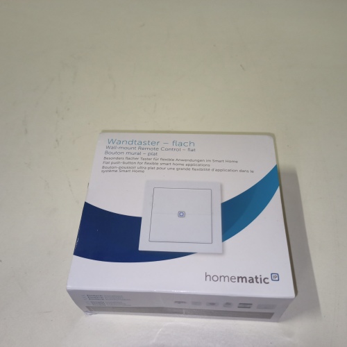 Ecost customer return Homematic IP 155342A0 Smart Home wall switch, flat, extra flat and flexible to