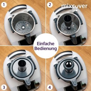 Ecost Customer Return, mixcover Improved spiral cutter, vegetable noodles, compatible with Vorwerk T